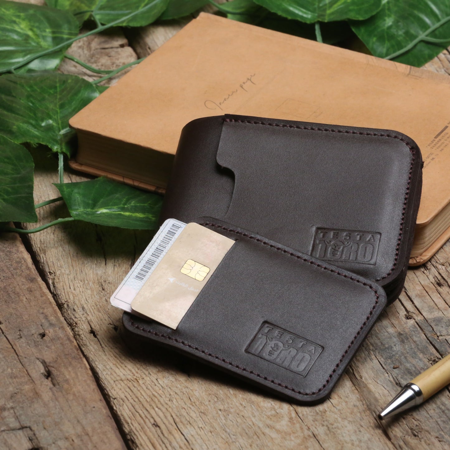 محفظة فاخرة من قطعتين + كارد هولدر - Minimalist wallet (2-Piece) w13