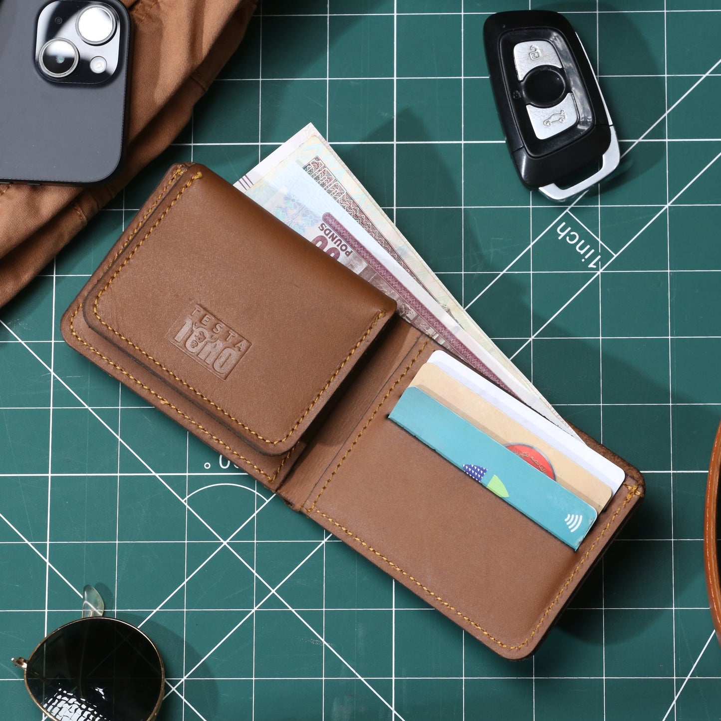 محفظة كلاسيك فاخرة نحيفة – نافذة هوية Flip & Full Bill Compartment w14