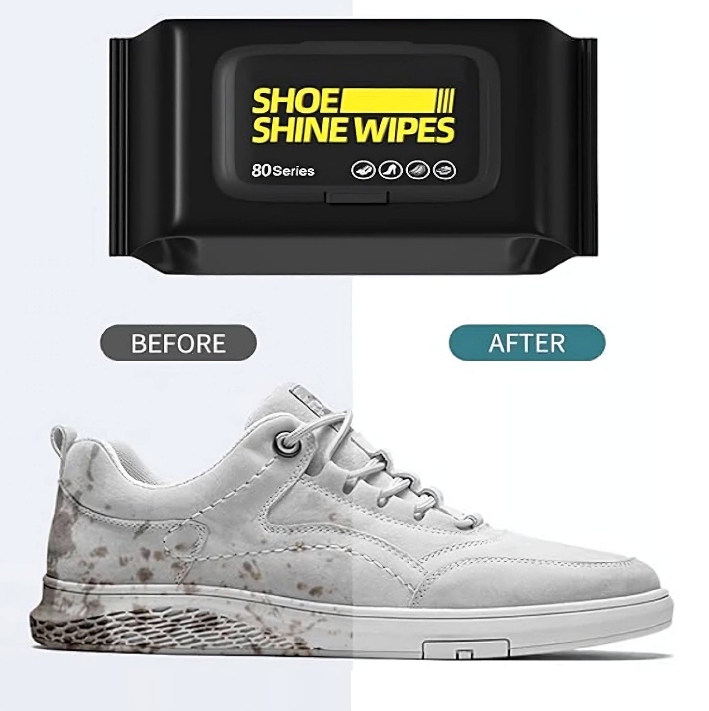 مناديل سريعة لتنظيف الأحذية – افتح امسح وامشي