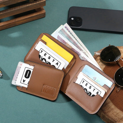 محفظة فاخرة من قطعتين + كارد هولدر - Minimalist wallet (2-Piece) w13