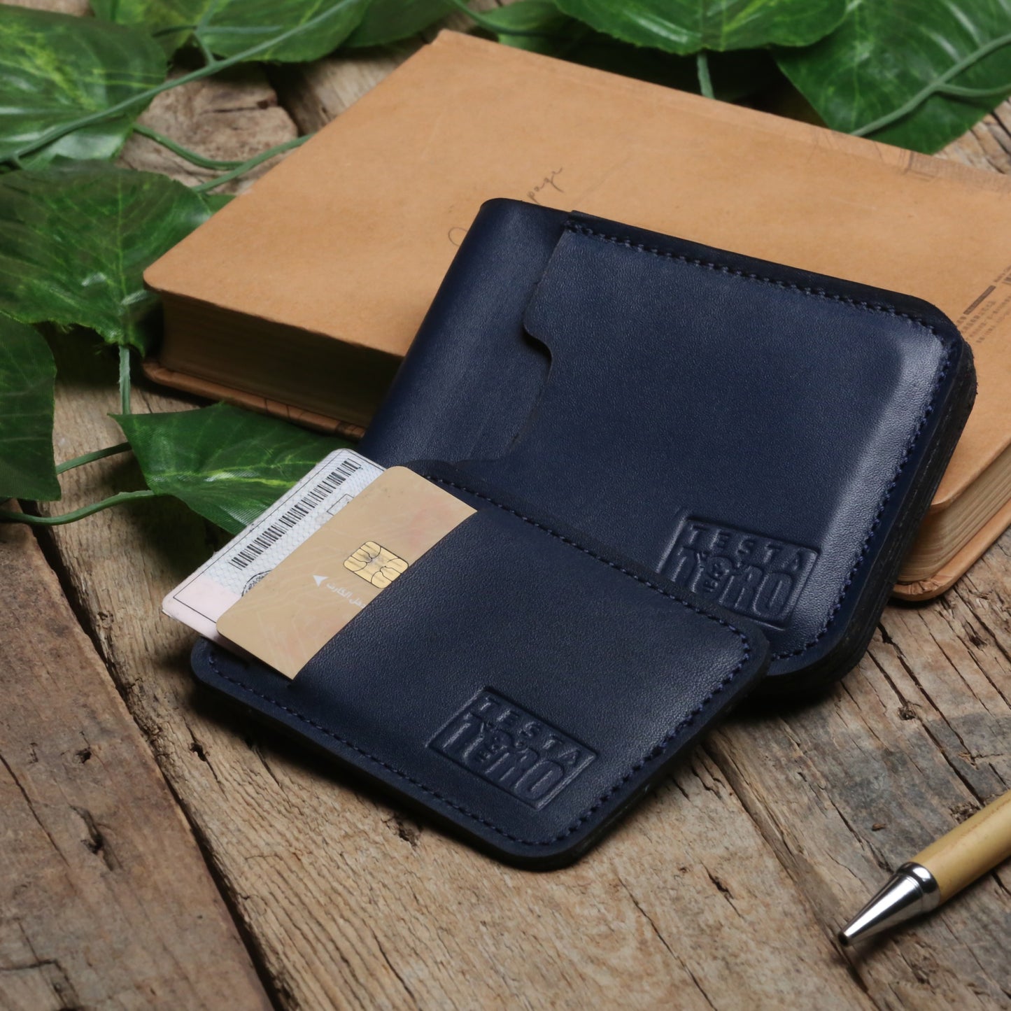 محفظة فاخرة من قطعتين + كارد هولدر - Minimalist wallet (2-Piece) w13