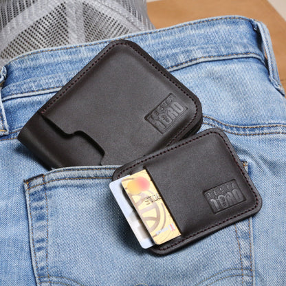 محفظة فاخرة من قطعتين + كارد هولدر - Minimalist wallet (2-Piece) w13