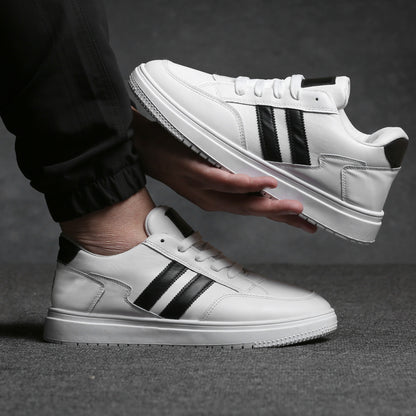 سنيكرز كاجوال ستريت جلد صناعي بريميوم – أسود/أبيض M5