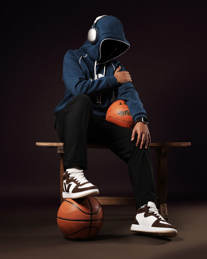 هاف كاجوال جلدي مع تطعميات جلد سويد ولمسات فخمة M6