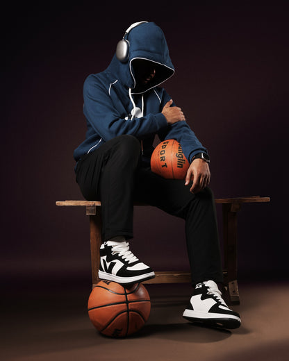 هاف كاجوال جلدي مع تطعميات جلد سويد ولمسات فخمة M6