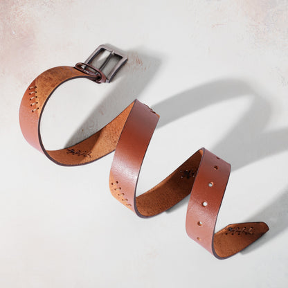 حزام صناعة يدوية Handmade جلد طبيعي بقري من تيستا تورو Testa Toro b16