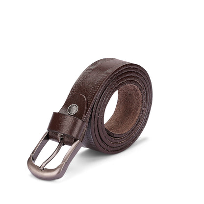 حزام جلد طبيعى بقرى عرض 3 سم بنقشة جانبية من تيستا تورو Testa Toro b14