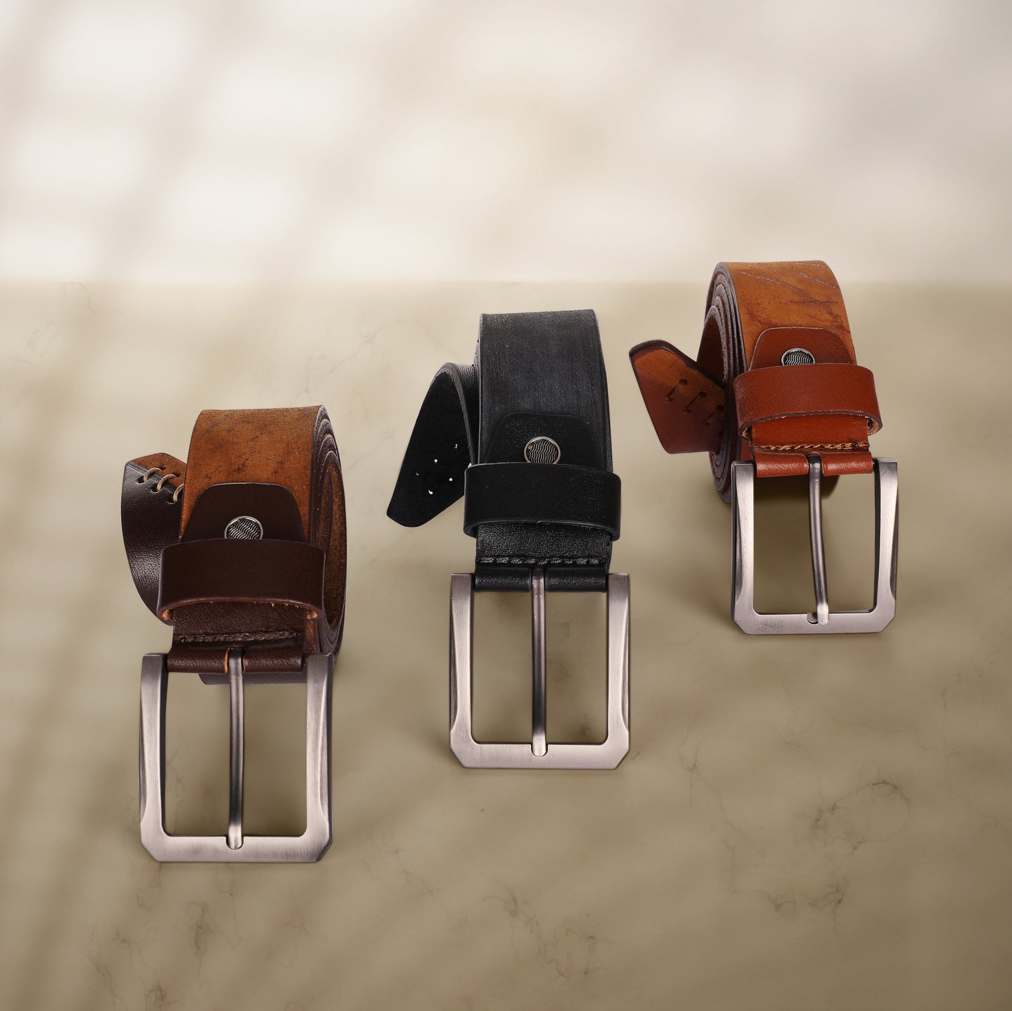 حزام صناعة يدوية Handmade جلد طبيعي بقري من تيستا تورو Testa Toro b16
